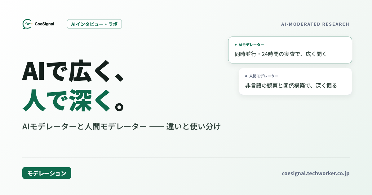 AIモデレーターとは｜人間モデレーターとの違いと使い分け【2026】